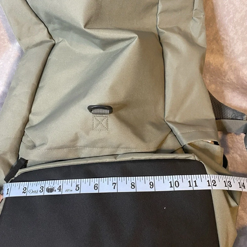 RETIRED IKEA DROMSAK Large Hiking Tote Duffle Laptop Backpack Olive Green